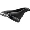 Selle Italia S5 Superflow - Sella City Bike e Bicicletta Urbana con Imbottitura Gel, Rivestimento con Inserti ad Alta Visibilità e Foro Anatomico, Telaio in Fec Alloy - Taglia L3, Nero
