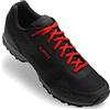 Giro Gauge, Scarpe Uomo, Black/Bright Red, 39.5 EU
