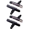 BBB TriStop Ganascia Standard del Freno per MTB, Set da 4