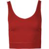 Own Top Sportivo Scollo a V da Donna Red M