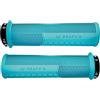 Peaty's Manopole Bici MTB Monarch - Impugnature in Mescola Morbida 20a con Texture a Fungo, Manopole Bicicletta Ammortizzanti con Barre ad Alta Presa e Cuscinetto per Pollice - 32-34 mm, Blu