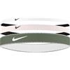 Nike Flex Classic Mixed Width 3PK Fascia per capelli da donna Light Soft Pink/Light Army/White One Size