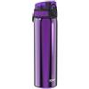 Ion8 Borraccia Inox Leggero, 600ml, Non Isolato, a Prova di Perdite, Facile da Aprire, Serratura Sicura, Lavabile in Lavastoviglie, Adatta a Portabicchieri, Durevole, Viola