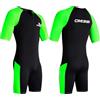 CRESSI Tiburon Man Shorty Wetsuit 2mm - Muta Shorty Uomo realizzata in Neoprene Ultra Stretch 1.5/2mm e Elastane, Nero/Fluo Lime, 2XL/6