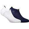 CMP - Calzino ultraleggero in pa, confezione doppia, Bianco-B.Blue, 39/42