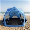 ACACIA Tenda da spiaggia pop up, tenda da campeggio portatile per 4 persone con protezione UPF 50+, parasole facile da installare, 9,5 × 9,1,5 m, parasole per la privacy, per spiaggia, campeggio e