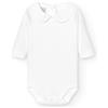 BABIDU Body Neonato a Maniche Lunghe in 100% Cotone, Tutina Neonato Realizzato in Tessuto Morbido, Traspirante e Anallergico per Pelli Sensibili, Body in Piqué con Collo a Polo, Abbigliamento Unisex