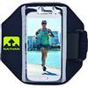 Nathan Super 5K Samsung Galaxy S4/iPhone 5 - Supporto per Telefono Cellulare, Colore: Nero/Zolfo
