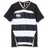 Canterbury Ragazzi Junior Maglia da Rugby Vapodri Evader Hooped | Tecnologia Vapodri | vestibilità Atletica Professionale | Resistente Maglia Tecnica da Rugby