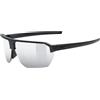 Uvex vectiv set - occhiali sportivi per adulti - 100% protezione UVA, B, C - comfort senza pressione e tenuta perfetta - black matt/mir.silver - one size