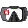 Salvimar Drake Anti Fog, Maschera Adulto Anti Appannamento, con cinghiolo in silicone, per immersioni subacquee e snorkeling, Nero
