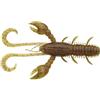 Berkley Pulse Realistic Craw; esca a gambero in plastica morbida per la pesca ai predatori d'acqua dolce; Texas Rig, Carolina Rig, Cheb Rig, Ned Rig e Jighead; 10 cm, marrone chartreuse