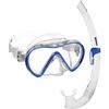 Mares Combo Vento - Set maschera e boccaglio adulto, maschera a lente singola in silicone, boccaglio ergonomico con bocchino in silicone