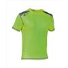 ASIOKA 182/17, Maglietta Funzionale Unisex per Adulti, Taglia M, Verde Fluorescente/Marengo