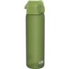 Ion8 Borraccia a Prova di Perdite, 500ml, Facile da Aprire, Serratura Sicura, Lavabile in Lavastoviglie, Senza BPA, Maniglia per il Trasporto, Adatta a Portabicchieri, Facile Pulizia, Verde Kaki