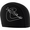 Cressi TAGO Swim cap Spandex Black/White - Cuffia da Nuoto in Spandex per Adulti, Nero/Bianco, Taglia Unica
