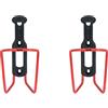 ZEFAL Pack Alu Plast 124 - Confezione da Due Portaborraccia - Porta Borraccia Bici In Alluminio Per Tutti i Tipi di Biciclette - Leggero e Resistente - Rosso