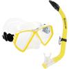 Aqualung Aqua Lung Cub Combo SN, Set mascheree Snorkel Unisex-Adult, Trasparente, One Size, Trasparente e giallo