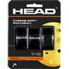 HEAD Xtreme Soft - Overgrip per pickleball, confezione da 3, colore: Nero