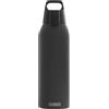 Sigg Shield One Borraccia sport (0.75 L / 1 L), Bottiglia acqua priva di sostanze inquinanti e a prova di perdita, Borraccia acciaio inossidabile con ONE Top, Nero, 0.75 L