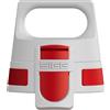 Sigg WMB ONE Top Red Tappo a vite giallo (misura unica), borraccia tappo di ricambio, Tappo borraccia ricambio, innovativo tappo ermetico che si usa con una mano