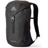 Gregory Essential Hiking - Nano 16 - Zaino Casual, 48 cm, 16 L, 0.36 KG, Zaino leggero da giorno, compatibile con sistema di idratazione, zaino colorato, Nero (Optic Black)