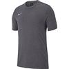 Nike Polo TM Club19 SS, T-Shirt Unisex Bambini, Grigio (Charcoal Heather/Charcoal Heather/White 071), XS