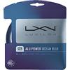 Luxilon Wilson Alu Power Ocean Blue 125 Tennis String-Set, Corda per Racchetta Unisex-Adult, Blu/Viola, One Size