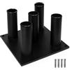 Yes4All Supporto verticale per bilancieri - Supporto per rack di bilancieri per barre olimpiche - opzionale: Portabarre per 5 barre o 9 barre