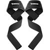 DMoose Fitness Straps Palestra, Cinghie di Sollevamento Pesi Deadlift, Powerlifting Fascette Palestra, Allenamento Fasce Gym, Bodybuilding, Morbido Imbottito per Massima Forza di Presa (Coppia)