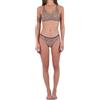 Hurley Max Leopard Moderate Bottom Mutandine Bikini, Brown Sugar, M Donna