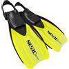 SEAC Sprint Pinne da Snorkeling Regolabili con Cinghiolo Elastico Unisex Adulto Giallo M-L