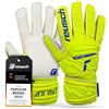 Reusch Attrakt Solid Junior Guanti da portiere|Bambini 5-16 anni|Presa sicura con lattice|Calzata comoda e fascia avvolgente|Traspiranti e resistenti|Allenamento e partita