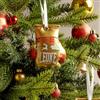 LEONE 1947, Mini Guanto Xmas, Unisex - Adulto, Oro, Taglia Unica, AC23X