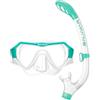 Salvimar, Combo/Set Maschera Ragazzo in Silicone Horizon + Boccaglio Deb Clear/Acquamarine