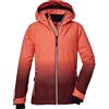 killtec Ragazze Giacca da sci impermeabile/giacca funzionale con cappuccio e ghetta antineve KSW 183 GRLS SKI JCKT, coral, 128, 39905-000
