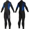 CRESSI dal 1946 Velvet Man-Muta Monopezzo Uomo in Neoprene Bifoderato Ultra Stretch 3mm con Cerniera Anteriore Diagonale per una Comoda procedura di Vestizione e Svestizione-Nero/Blu-XL/5