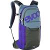 EVOC Zaino EVOC STAGE 6, zaino da ciclismo (spallacci Brace link, trekking con sistema Air flow contact, leggero e compatto, per appassionati di mountain bike), Steel - Violet - Dark Olive