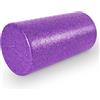 ProsourceFit High Density Foam Rollers 12 - inches long, Firm Full Body Athletic Massager for Back Stretching, Yoga, Pilates, Post Workout Trigger Point Release, Purple