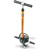 SKS GERMANY RENNKOMPRESSOR pompa da pavimento per bici (con attacco per tubo E.V.A., tubo di metallo e base in ghisa, manometro di precisione di alta qualità, pressione: 16 bar, 230 PSI), arancione