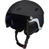 CMP - Casco da sci per bambini Wj-2 con visiera, Nero, S