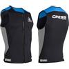 CRESSI Guardian Man - Giacca, Gilet o Pantaloni Uomo in Neoprene Bifoderato 2mm, per Nuoto, Snorkeling, SUP, Surf, Kayak e Altri Sport Acquatici, Nero/Blu