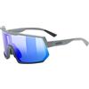 Uvex Unisex Adulto Occhiali Sportivi, Rhino Deep Space Mat, Blue, Taglia Unica