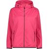 CMP Giacca Pioggia Da Donna Con Cappuccio Fisso CMP Knit Tech mélange fleece jacket with hood, Boy, Bluish Mel-Bianco, 140 Donna (Pacco da 1)