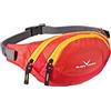 BLACK CREVICE Marsupio I marsupio per uomo & donna I cinghia regolabile I imbottito dietro I marsupio con 2 tasche con cerniera I marsupio sportivo in 4 colori