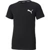 Puma Active Small Logo Tee B Canottiera Unisex - Bambini e Ragazzi