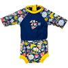 Splash About Happy Nappy Tuta del Sole con pannolino da bagno riutilizzabile, Garden Delight, 3-8 Mesi