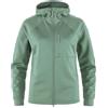 Fjällräven FJALLRAVEN 14600184-614 Abisko Grid Fleece Hoodie W Maglia Lunga Donna Patina Green Taglia S
