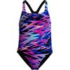 Speedo Hyperboom Print Medalist One Piece Costume da Bagno per Bambina, Blu, 16 Anni