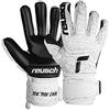 Reusch Guanti da portiere adulti | presa resistente e vestibilità precisa | traspiranti, allenamenti e partite, erba sintetica, naturale e campi in terra battuta, Taglie 7,5-11,Attrakt Freegel Infinity